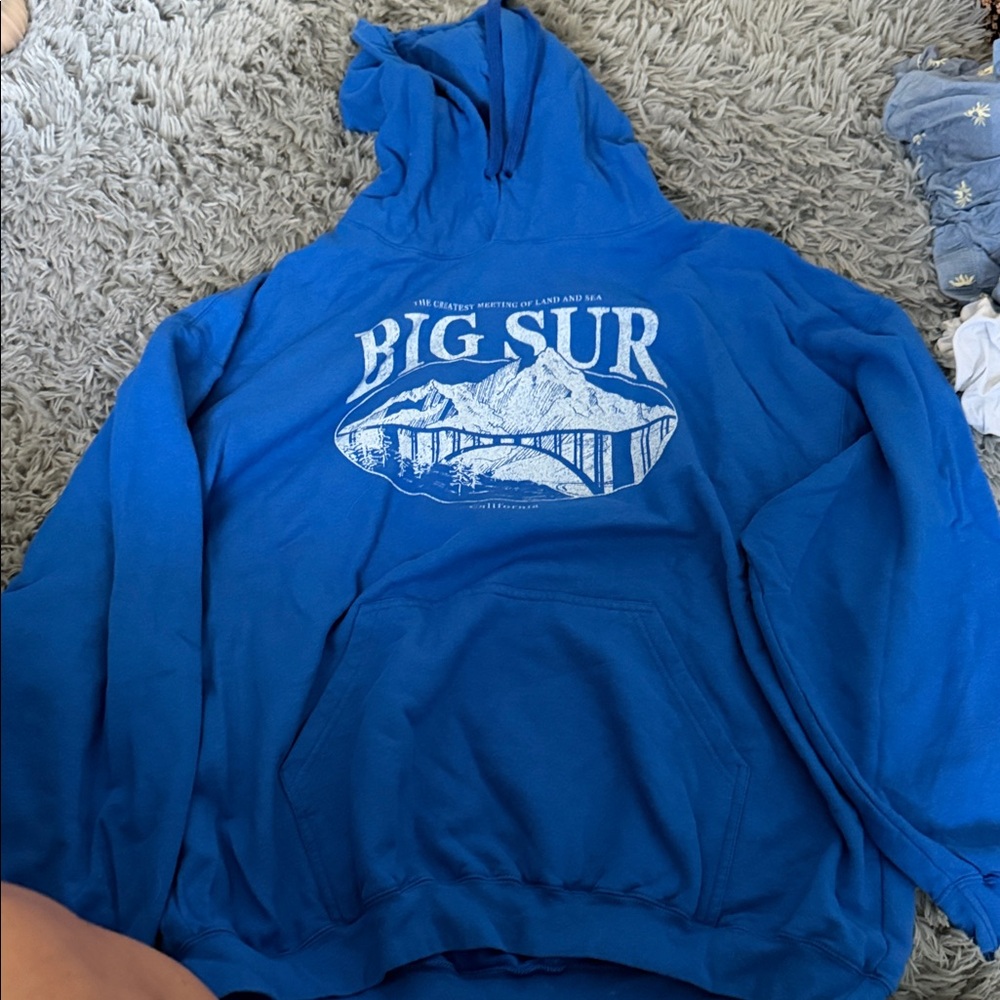 Fifth Sun Royal Blue Hoodie with Sunglasses Sun Logo